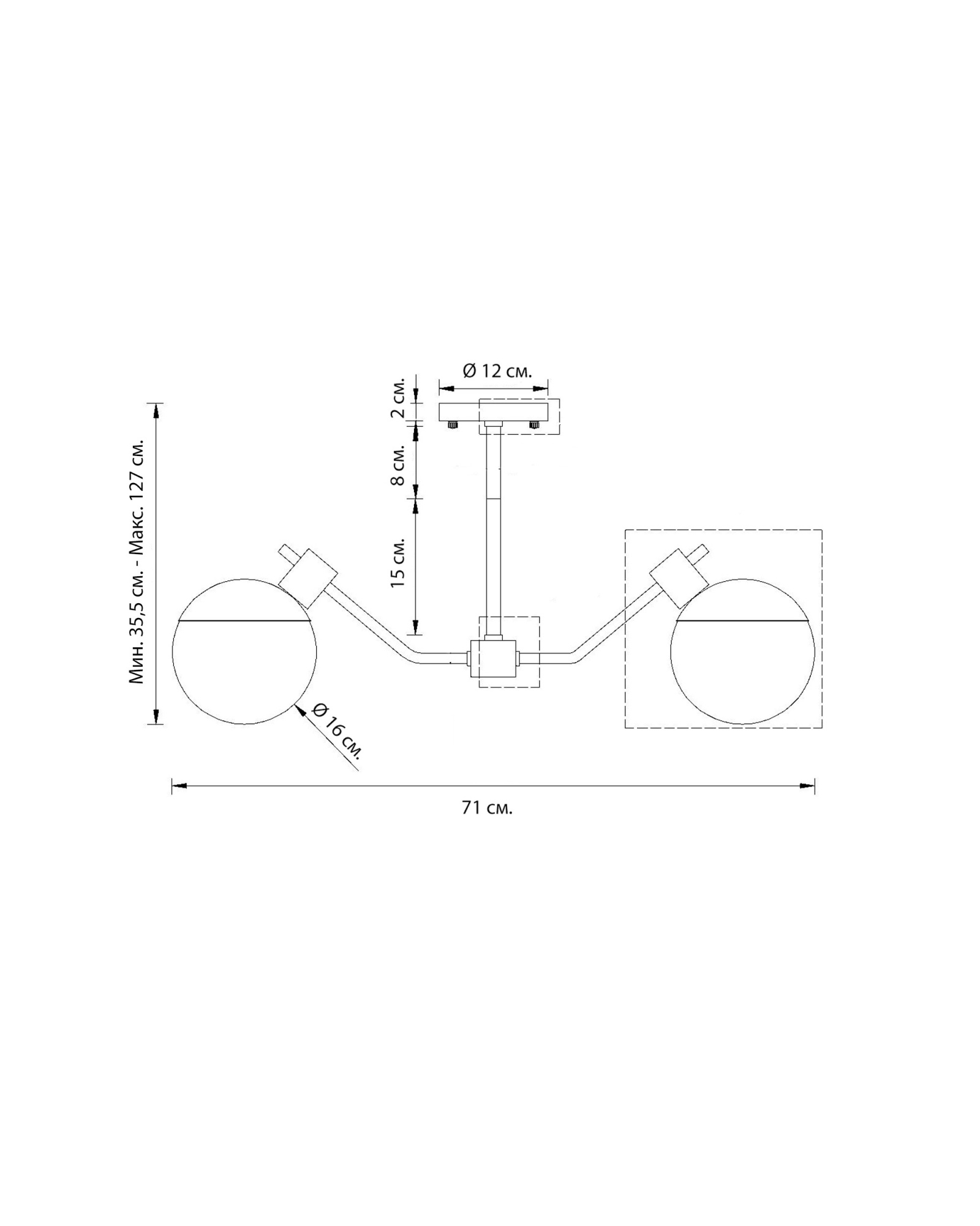 Чёрная люстра Миранда Louvre Home LHLCH290723XNP
