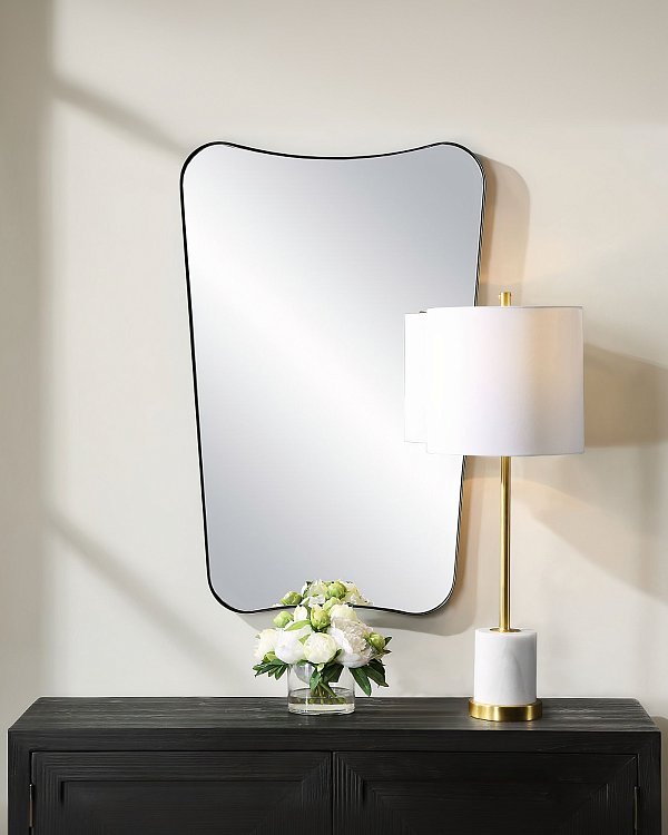 Черное зеркало в раме Кейн Louvre Home DWM140824PND