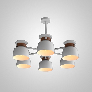 Люстра на штанге LOOP L6 White by ImperiumLoft