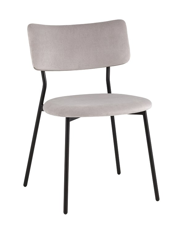 Стул Амелия велюр светло-серый Stool Group