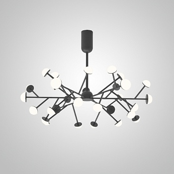 Потолочная люстра HILVI D88 Black by ImperiumLoft