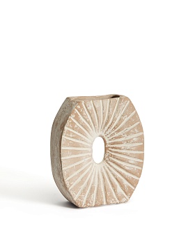 Ваза Valura из папье-маше розового и бежевого цвета 21 см La Forma (ex Julia Grup)