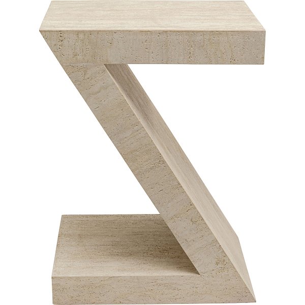 Стол приставной Luxury Z Travertine 60cm KARE 70697