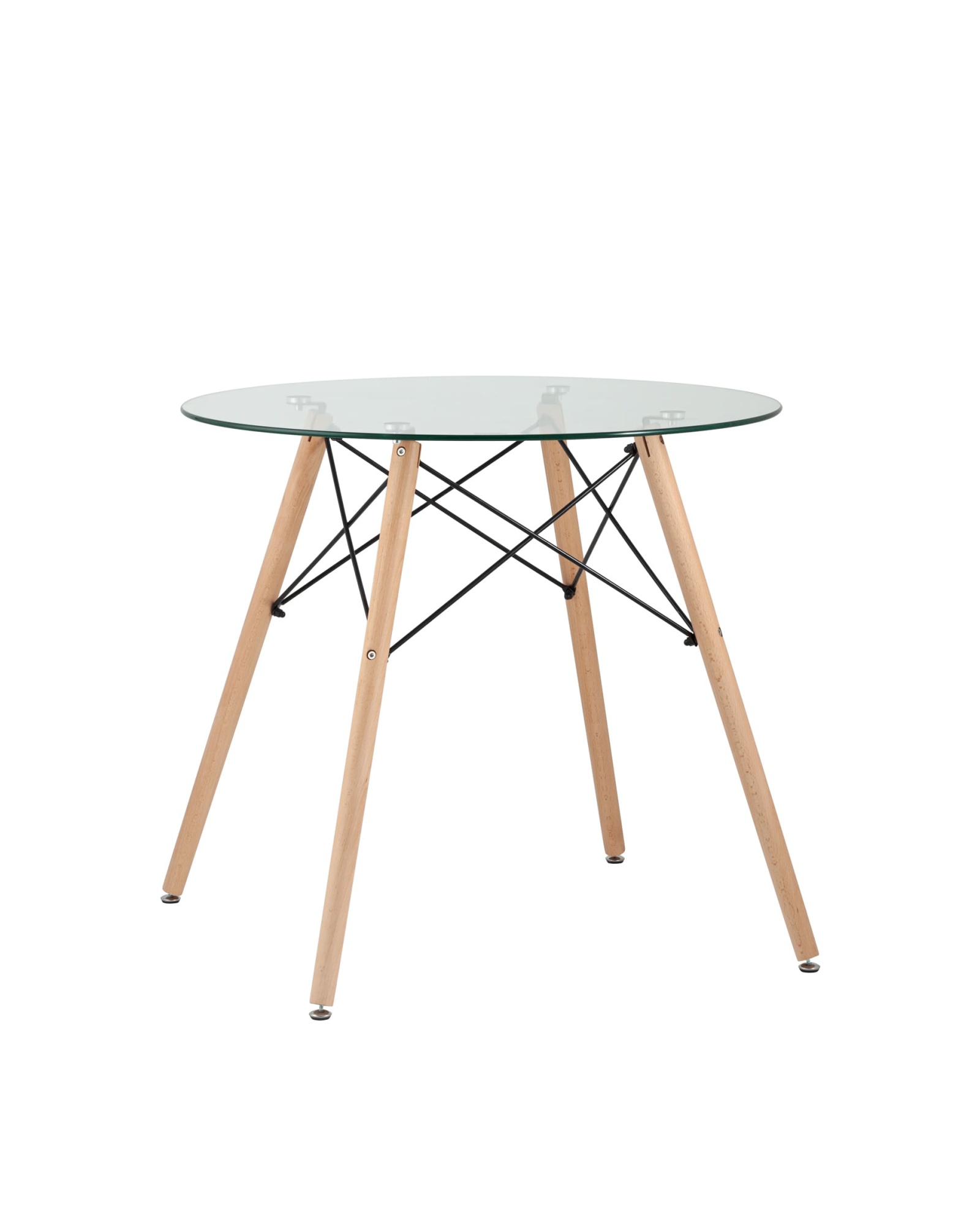 Стол Eames DSW NEW D80 стеклянный Stool Group