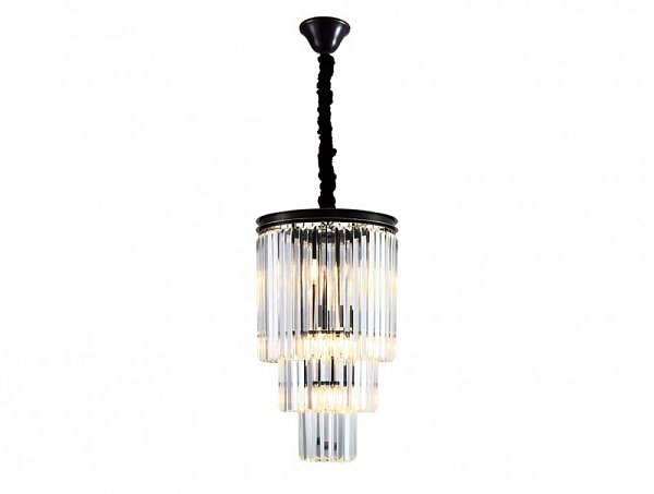 Каскадная люстра Newport 31110/S black+gold