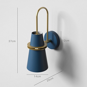 НАСТЕННЫЙ СВЕТИЛЬНИК БРА REINAR WALL Синий by ImperiumLoft