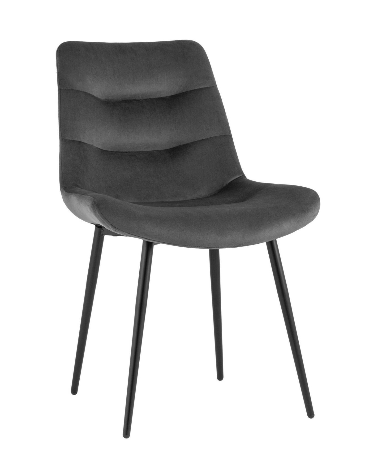 Стул Остин велюр тёмно-серый Stool Group