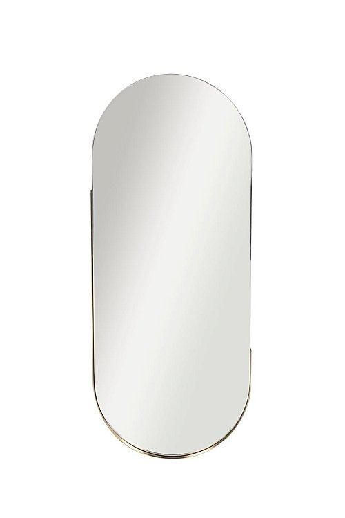 Зеркало овальное в металлической раме (золото) Garda Decor 19-OA-6385