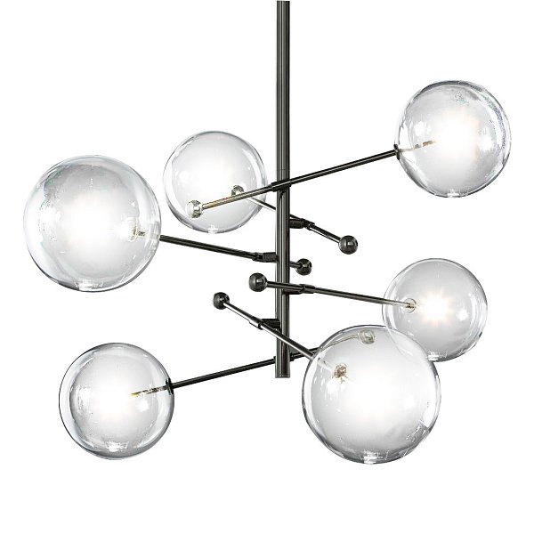 Люстра Delight Collection Globe Mobile 6 black