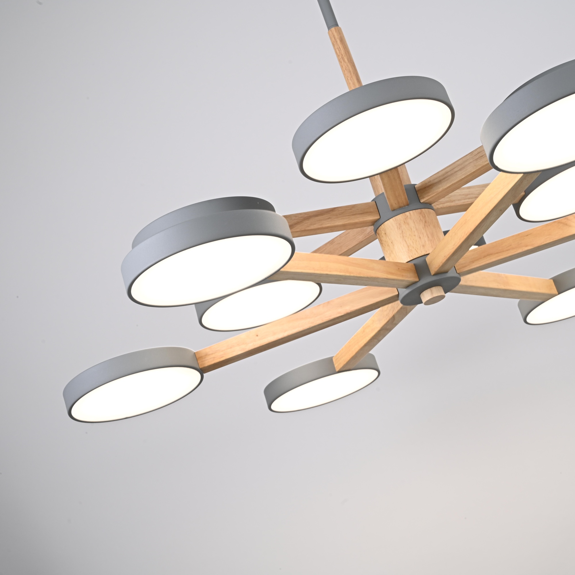 Подвесная люстра TURNA DBL L12 Gray by ImperiumLoft