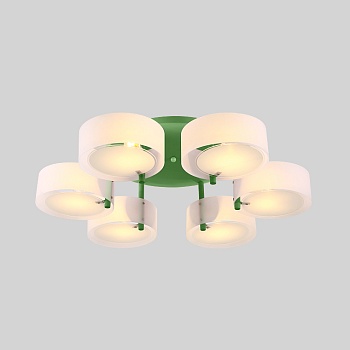 Потолочная люстра HEDDA D73 6 lamps Green by ImperiumLoft