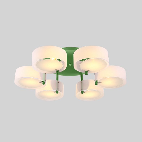 Потолочная люстра HEDDA D73 6 lamps Green by ImperiumLoft
