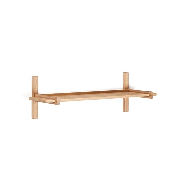 Модульная полка Sitra 1 полка из массива дуба с натуральной отделкой 90 см La Forma (ex Julia Grup)