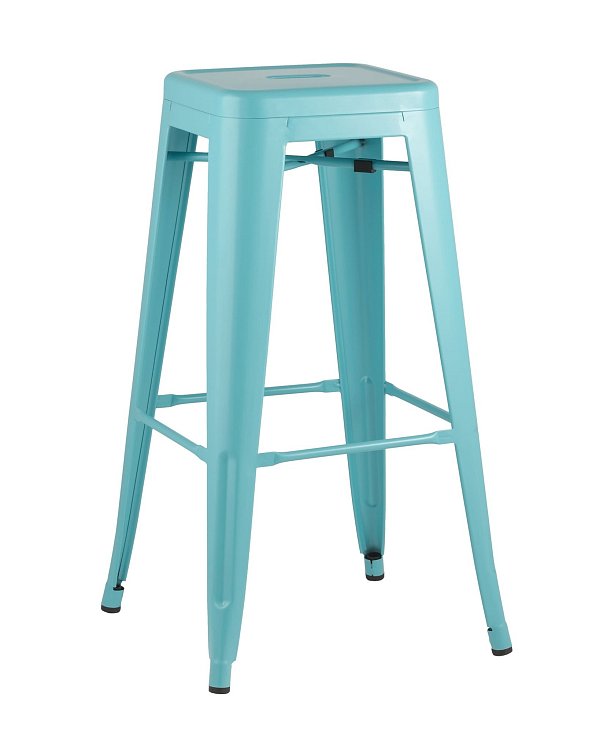 Стул барный TOLIX голубой матовый Stool Group