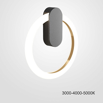 Настенный светильник GINA WALL D20 Black Трехцветный свет by ImperiumLoft