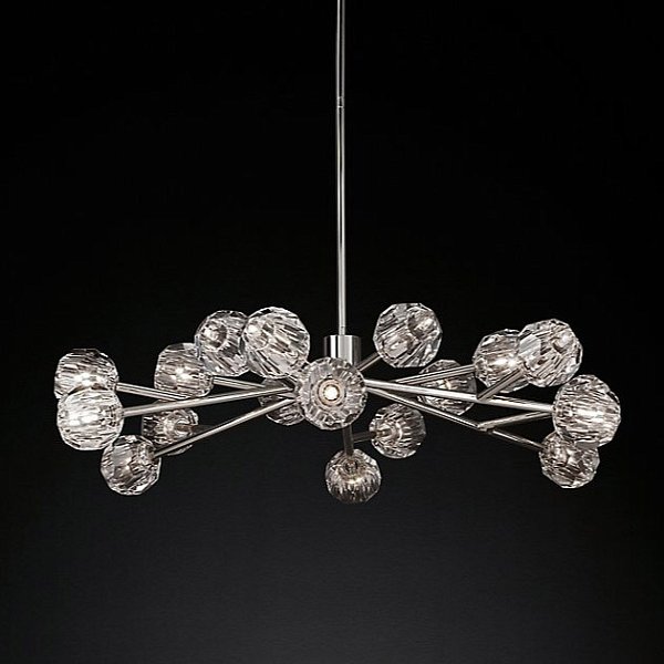 Люстра Restoration Hardware Boule De Cristal Round 48" Polished Nickel