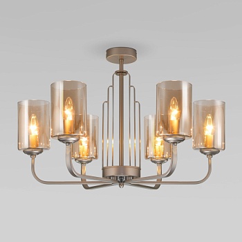 Люстра на штанге Eurosvet 60138/6 перламутровое золото