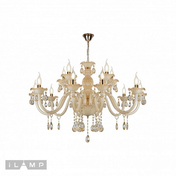 Подвесная люстра iLamp 81072-10+5 WH