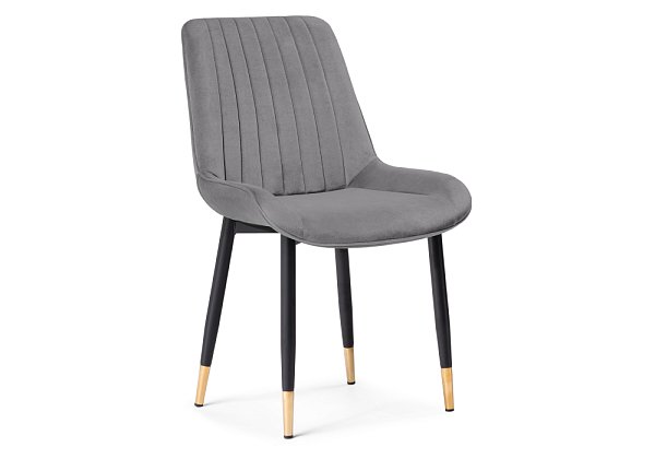 Стул Woodville Seda 1 dark gray / gold / black 15285
