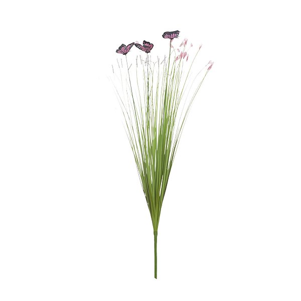 Стебли травы с бабочками (красные) Garda Decor 8J-15AB0002