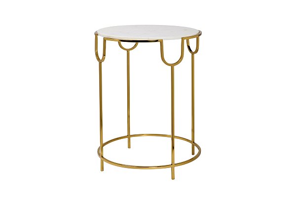Столик журнальный с мраморной столешницей Garda Decor 79MAL-7067