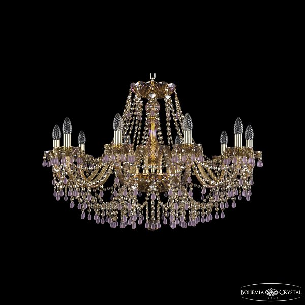 Люстра хрустальная 1410/10/300 G V7010 M777 Bohemia Ivele Crystal