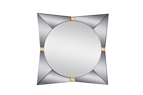 Зеркало квадратное с золотыми вставками Garda Decor KFG124