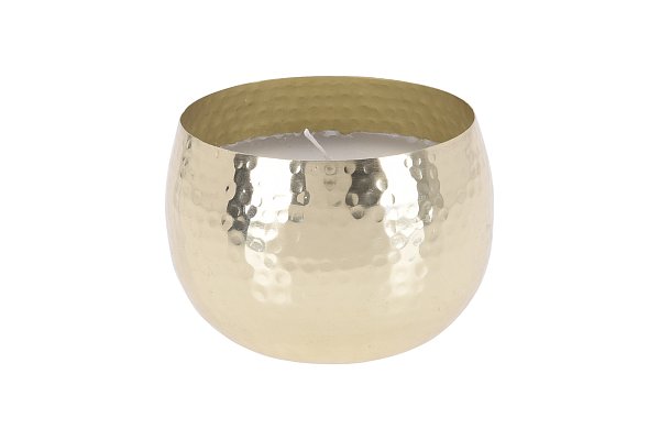 Подсвечник металлический золотой со свечой Garda Decor A54233020