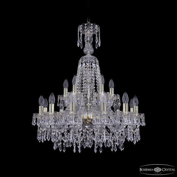 Люстра хрустальная 1403/12+6/240/XL-80 G