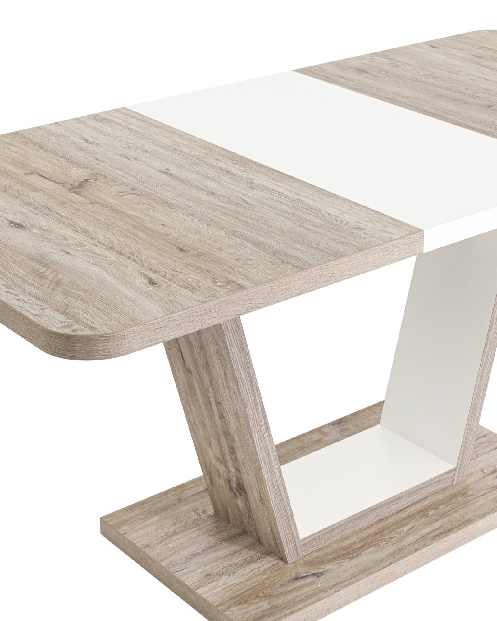 Стол Vector 120-160*80 дуб анкона/белый Stool Group