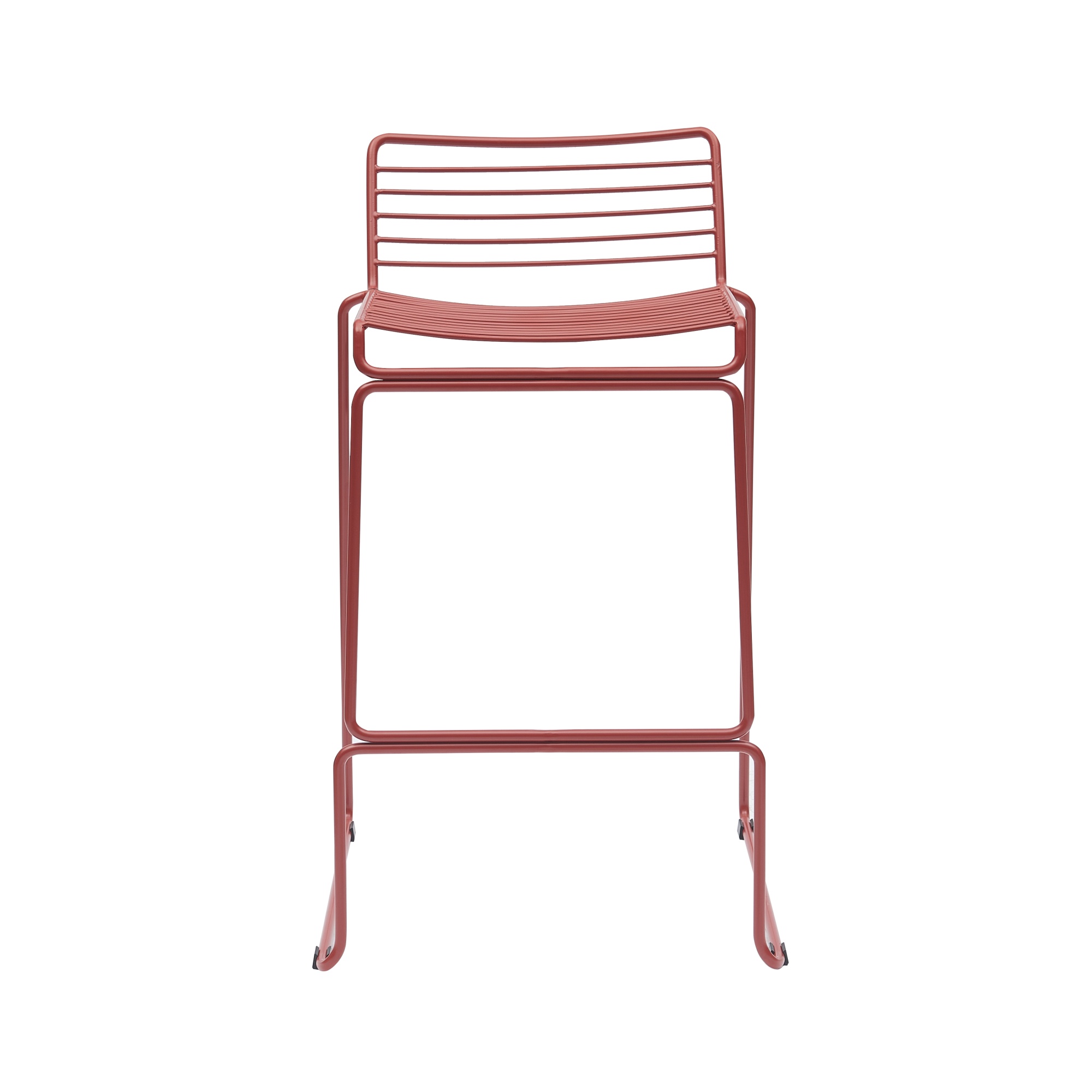 Стул полубарный Danny бордовый с подушкой Stool Group