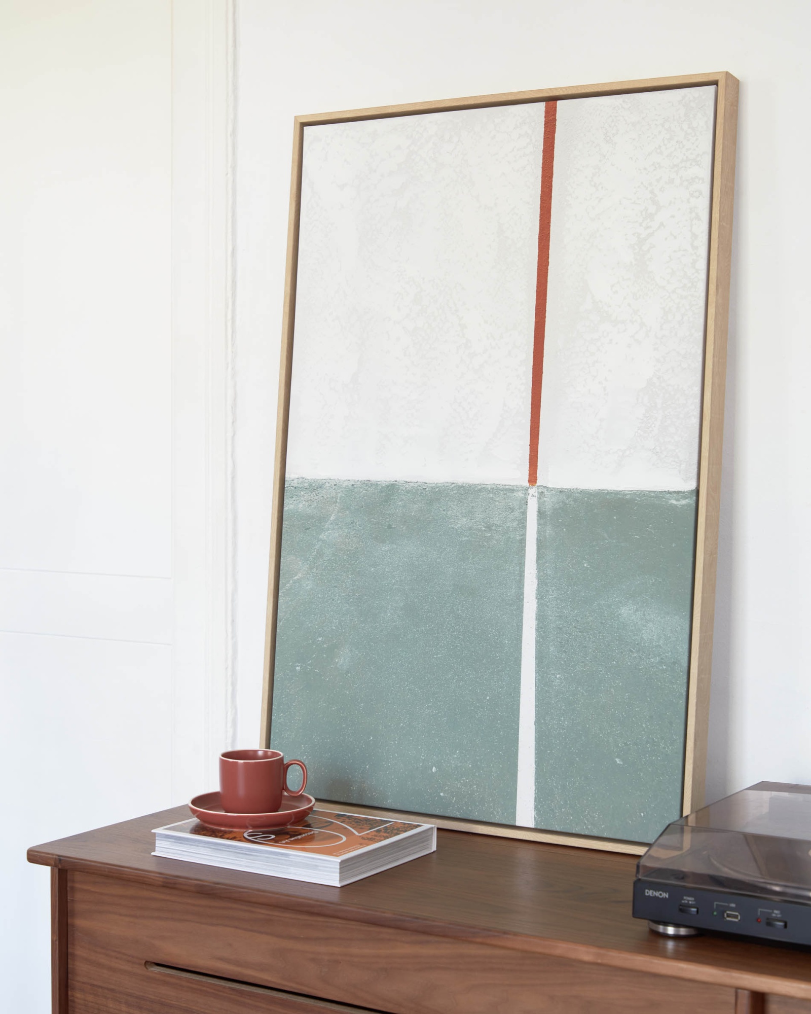 Картина Malvern в зелено-белом цвете 50 x 70 см La Forma (ex Julia Grup)