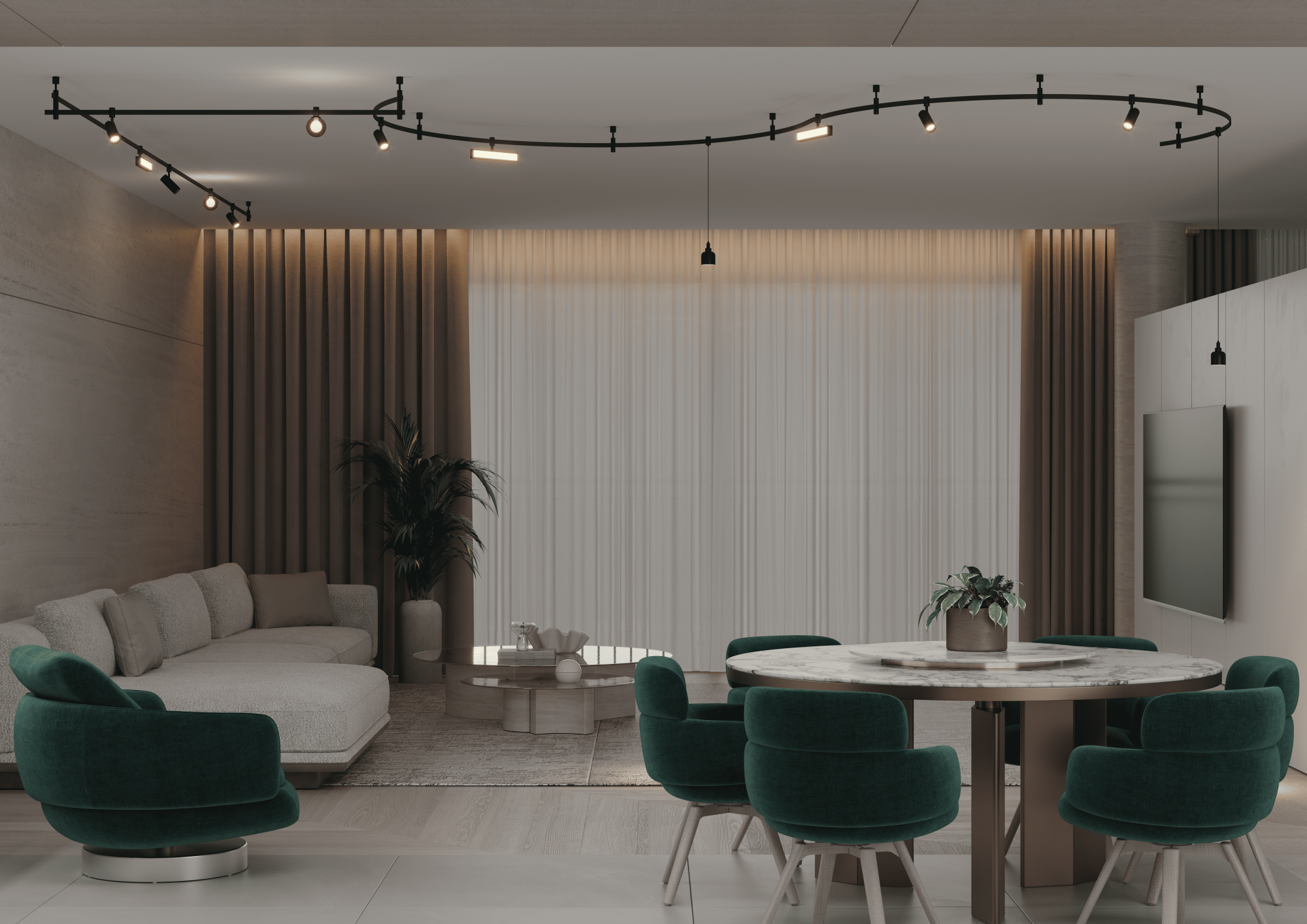 Шинопровод магнитный гибкий Crystal Lux CLT 0.117 01 L1000 BL