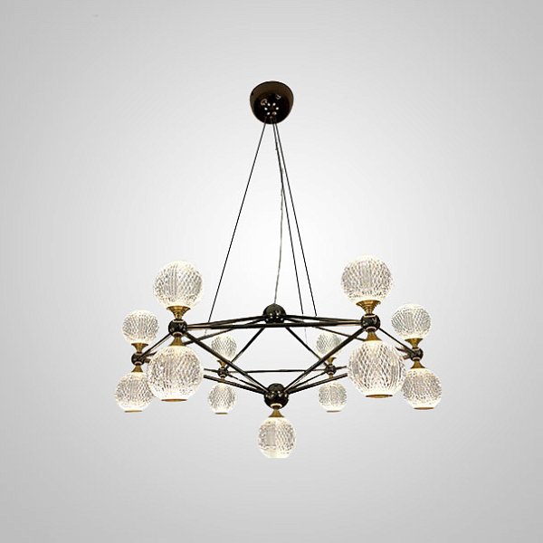 Подвесная люстра TRENTON L13 Black by ImperiumLoft