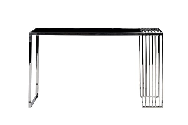 Консоль черное стекло/серебро Garda Decor 13RX-50340