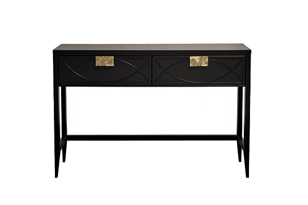 Консоль черная с ящиками Garda Decor 151SV-00003