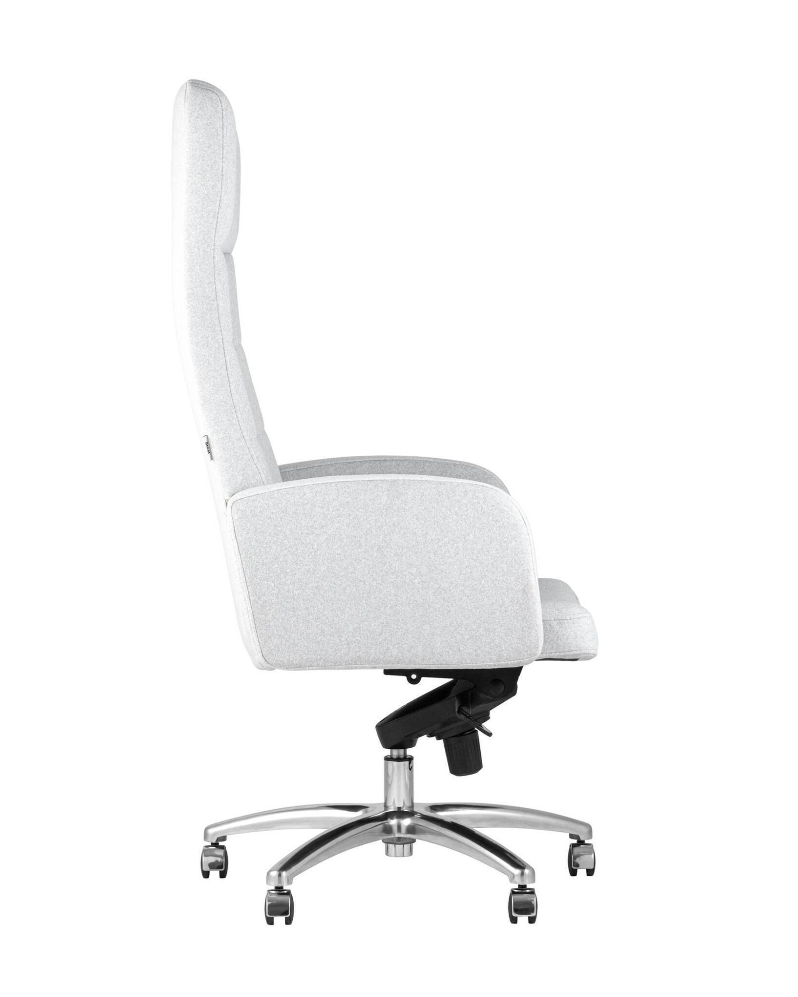 Кресло руководителя Лестер микровелюр светло-серый Stool Group