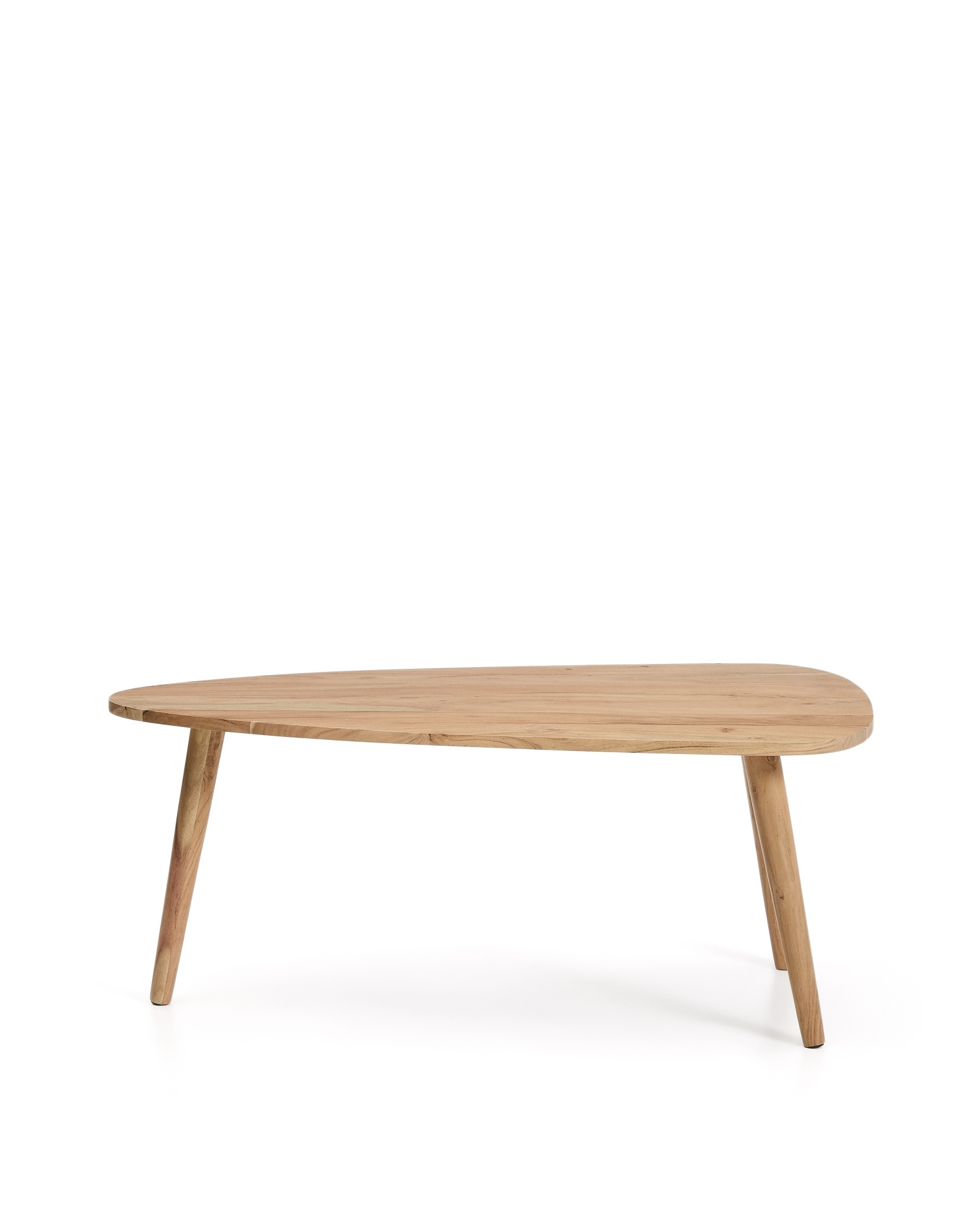 Журнальный столик Duvani из массива акации с выбеленной отделкой Ø110 x 60 La Forma (ex Julia Grup)