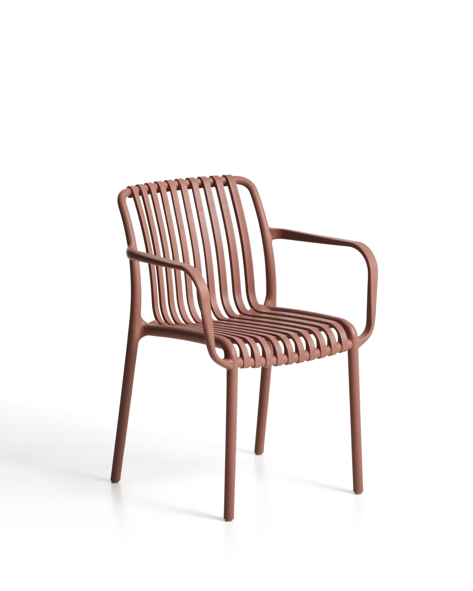 Уличный стул Isabellini из пластика терракотового цвета La Forma 482253