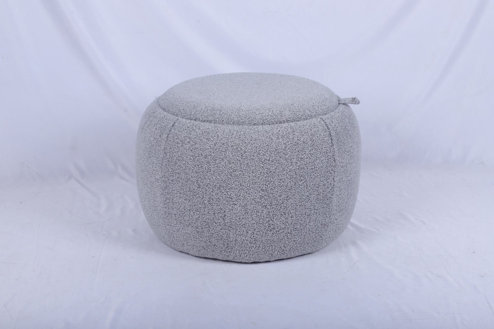 Пуф-столик Люкке с ящиком серый Stool Group