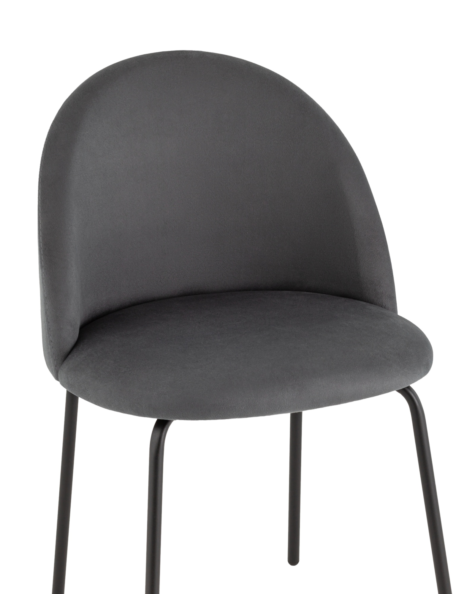 Стул Коди велюр тёмно-серый Stool Group