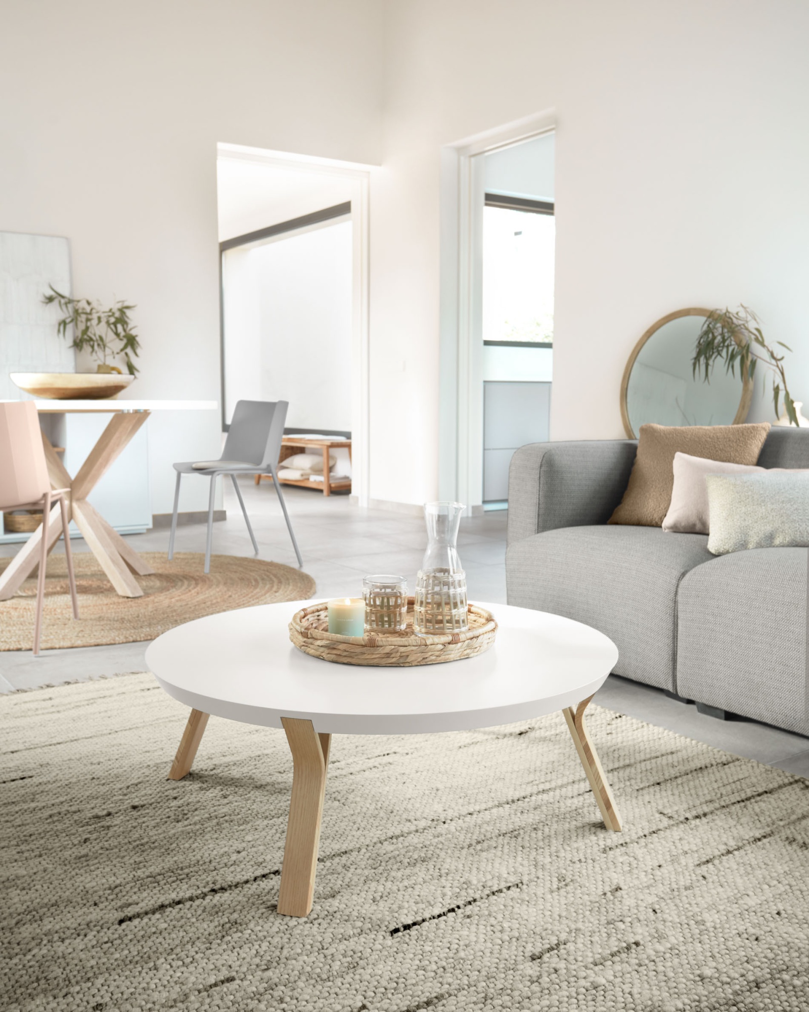 Журнальный столик Solid белый матовый La Forma (ex Julia Grup)