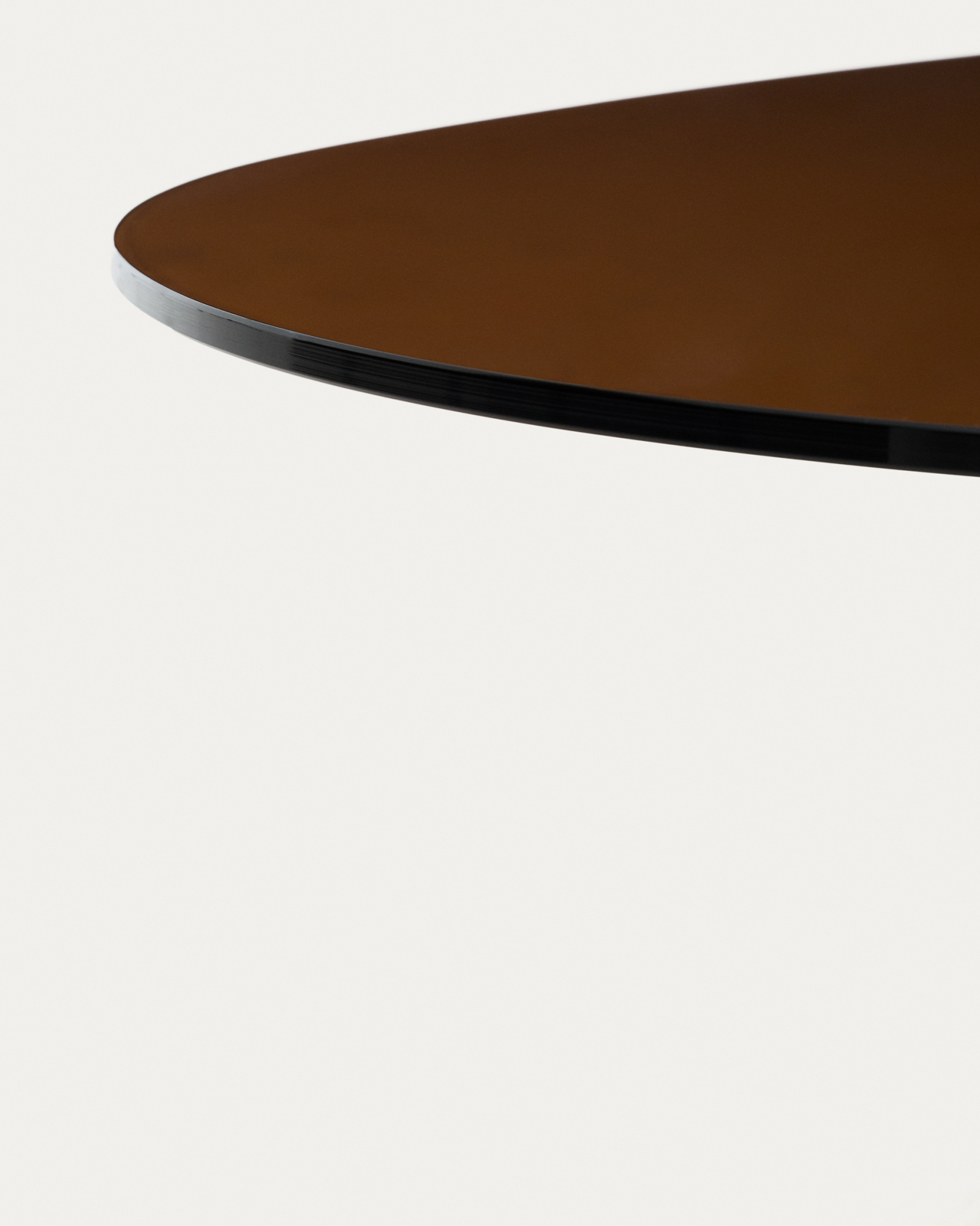 Журнальный столик Olir из коричневой стали и стекла 140 x 80 см La Forma 482453