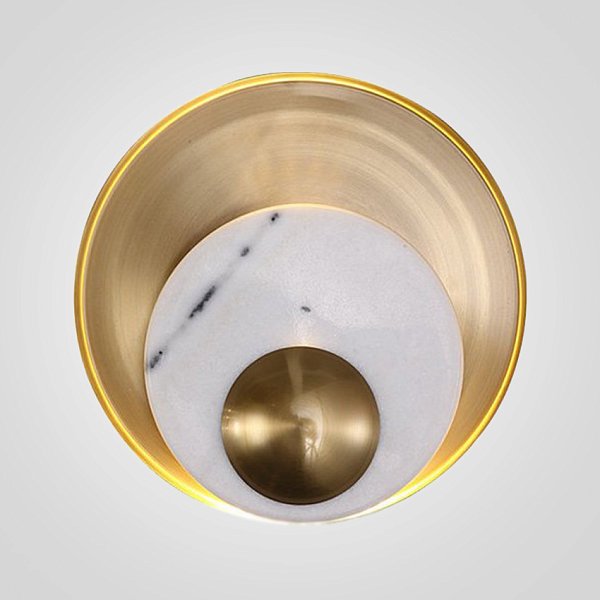 Бра Ginger &Amp; Jagger Pearl Wall Lamp Round Gold By Imperiumloft