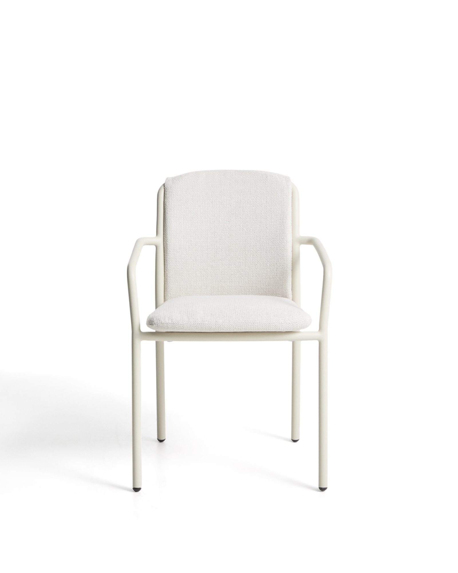 Уличный стул Linosa из бежевого алюминия с бежевой подушкой La Forma 482287