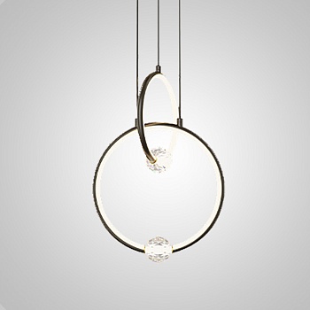 Подвесной светильник LUANA 2 Цвет Черный by ImperiumLoft