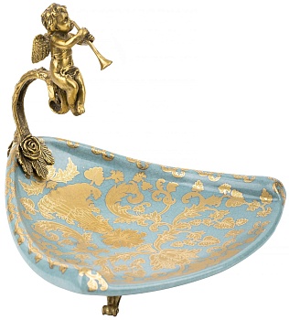 Блюдо с ангелом Glasar 31G2195/C925HC/NB4199