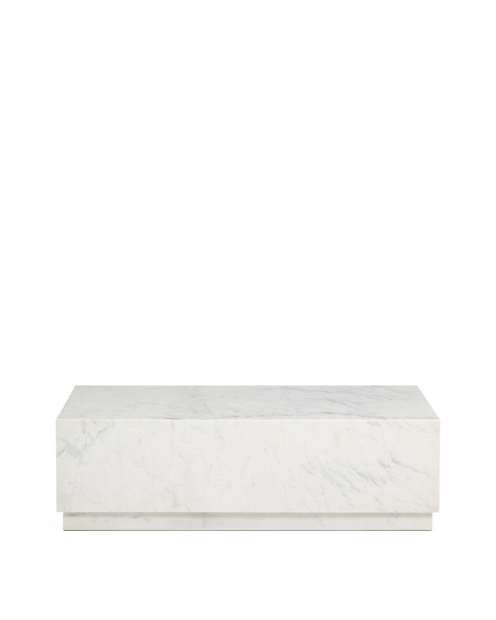 Журнальный столик Sorein из белого мрамора 100 x 50 см La Forma 451199