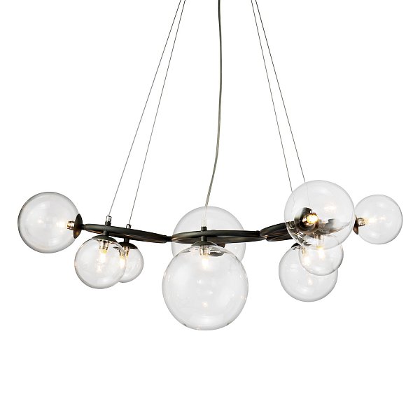 Люстра  Delight Collection Wendt 9 grey/clear