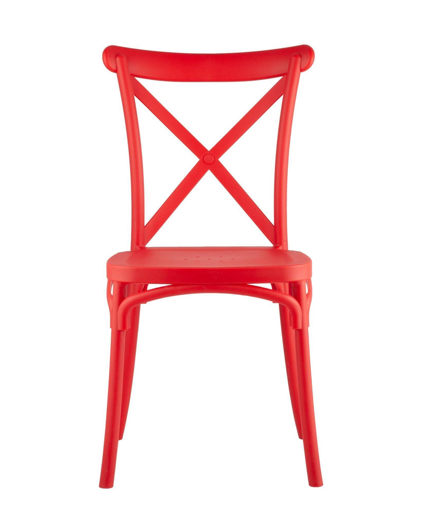 Стул Кроссбэк пластиковый красный Stool Group